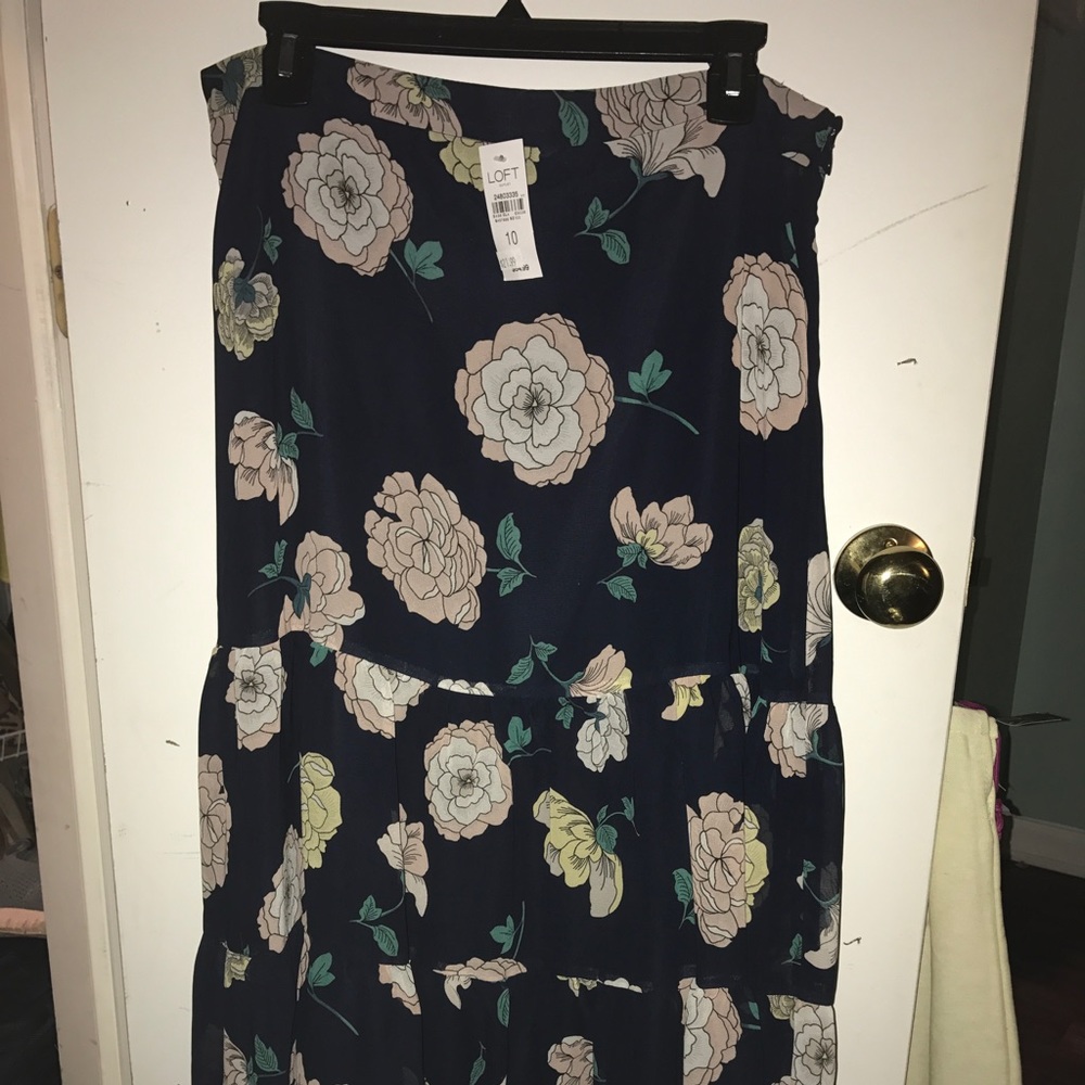 Floral maxi skirt